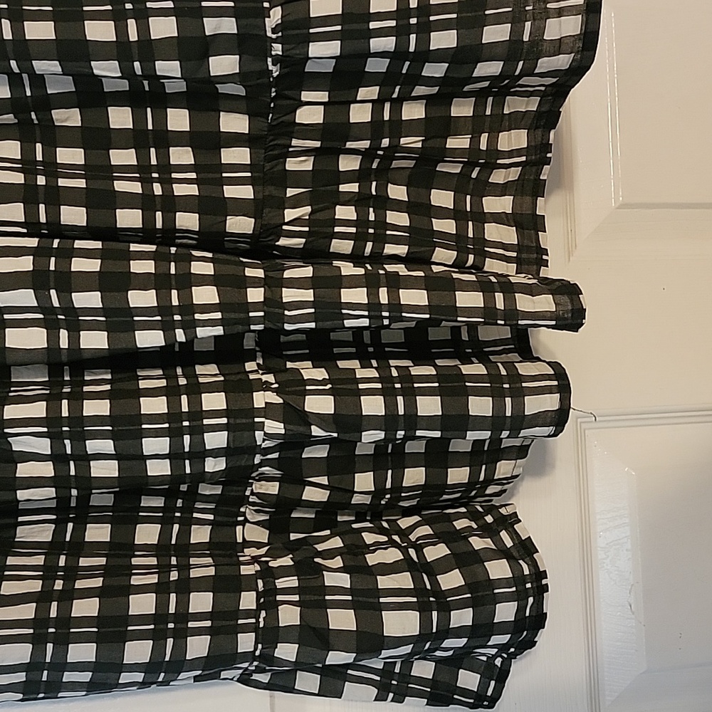 Terra and sky plus size 16w-18w black and white checked dress - Picture 3 of 6